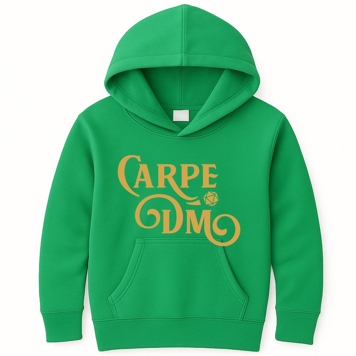Carpe Dm Dungeon Master Tabletop Rpg Gaming Kids Hoodie