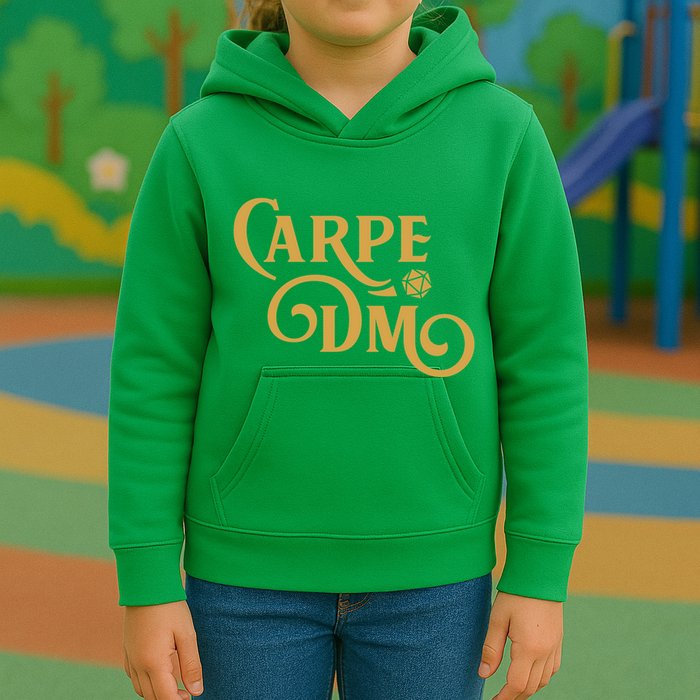Carpe Dm Dungeon Master Tabletop Rpg Gaming Kids Hoodie