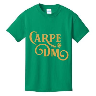 Carpe Dm Dungeon Master Tabletop Rpg Gaming Kids T-Shirt