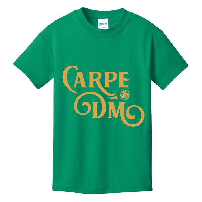 Carpe Dm Dungeon Master Tabletop Rpg Gaming Kids T-Shirt