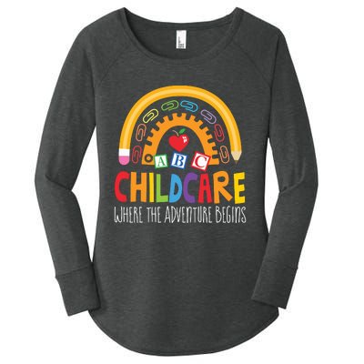 Childcare Director Daycare Crew School Provider Teacher Women's Perfect Tri Tunic Long Sleeve Shirt