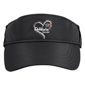 Childcare Director Daycare Provider School Teacher Adult Drive Performance Visor