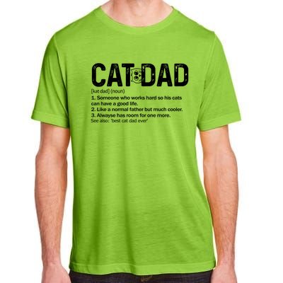 Cat Dad Definition Like Normal Only Cooler Best Father Cute Gift Adult ChromaSoft Performance T-Shirt