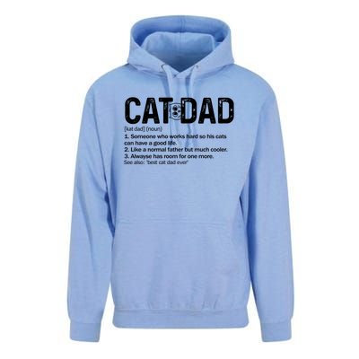 Cat Dad Definition Like Normal Only Cooler Best Father Cute Gift Unisex Surf Hoodie