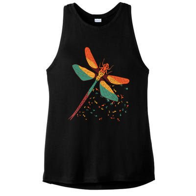 Cool Dragonfly Design For Insect Dragonfly Lovers Ladies PosiCharge Tri-Blend Wicking Tank