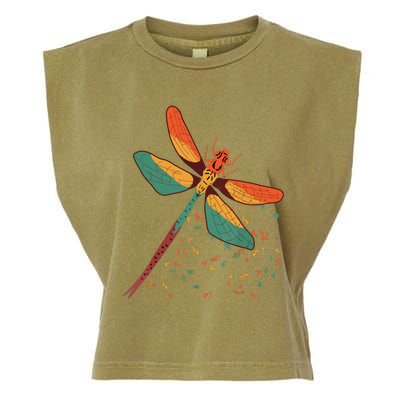 Cool Dragonfly Design For Insect Dragonfly Lovers Garment-Dyed Women's Muscle Tee