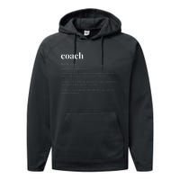 Coach Definition Dictionary Design Performance Fleece Hoodie