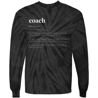 Coach Definition Dictionary Design Tie-Dye Long Sleeve Shirt