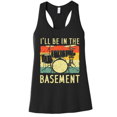 Cool Drumming Design Drum Set Drumming Drummer Women's Racerback Tank