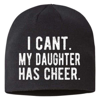 Cheer Dad Daughter Cheerleading Father's Day Cheerleader Sustainable Beanie