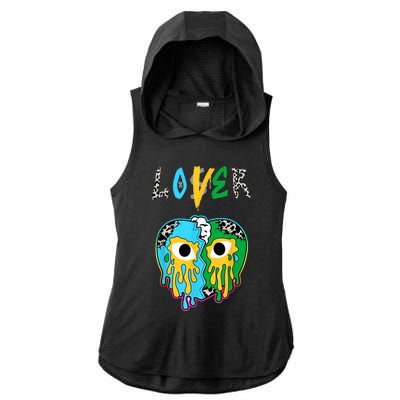 Chunky Dunky Dunks Loser Lover Heart Crying Chunky Dunky Ladies PosiCharge Tri-Blend Wicking Draft Hoodie Tank