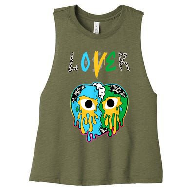 Chunky Dunky Dunks Loser Lover Heart Crying Chunky Dunky Women's Racerback Cropped Tank