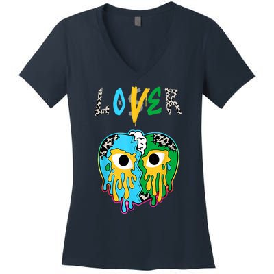 Chunky Dunky Dunks Loser Lover Heart Crying Chunky Dunky Women's V-Neck T-Shirt