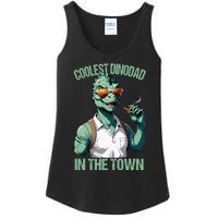 Coolest Dino Dad T Rex Daddy Saurus Dinosaur FatherS Day Ladies Essential Tank