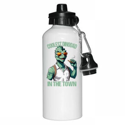 Coolest Dino Dad T Rex Daddy Saurus Dinosaur FatherS Day Aluminum Water Bottle