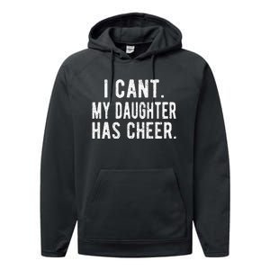 Cheer Dad Daughter Cheerleading funny Father's Day Performance Fleece Hoodie