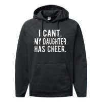 Cheer Dad Daughter Cheerleading funny Father's Day Performance Fleece Hoodie