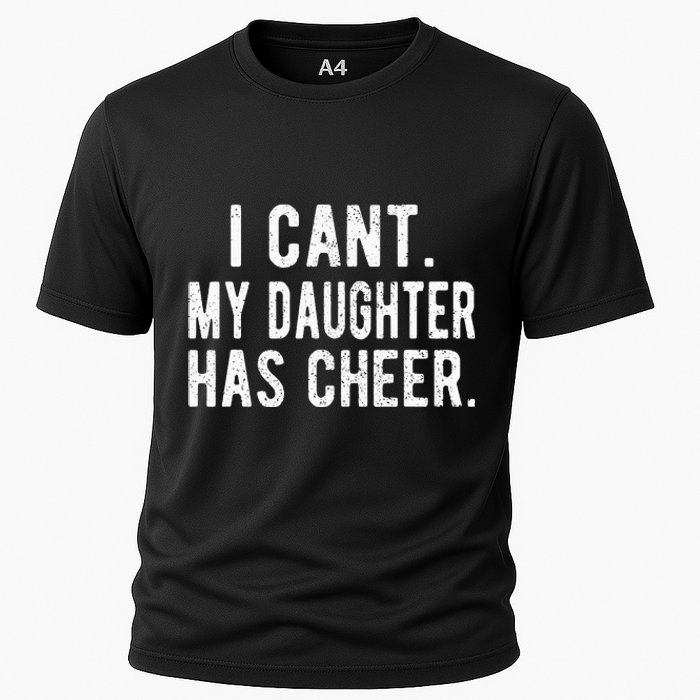 Cheer Dad Daughter Cheerleading funny Father's Day Cooling Performance Crew T-Shirt