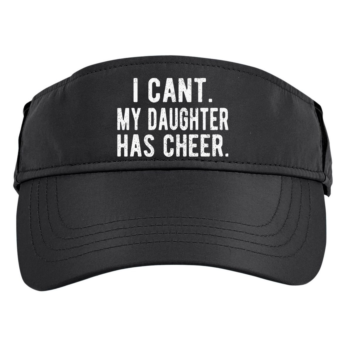 Cheer Dad Daughter Cheerleading funny Father's Day Adult Drive Performance Visor