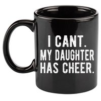 Cheer Dad Daughter Cheerleading funny Father's Day 11oz C Handle Ceramic Mug