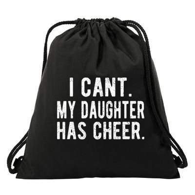 Cheer Dad Daughter Cheerleading funny Father's Day Drawstring Bag