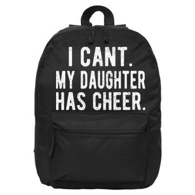 Cheer Dad Daughter Cheerleading funny Father's Day 16 in Basic Backpack