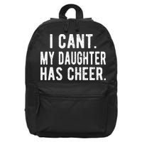 Cheer Dad Daughter Cheerleading funny Father's Day 16 in Basic Backpack