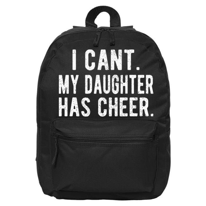 Cheer Dad Daughter Cheerleading funny Father's Day 16 in Basic Backpack