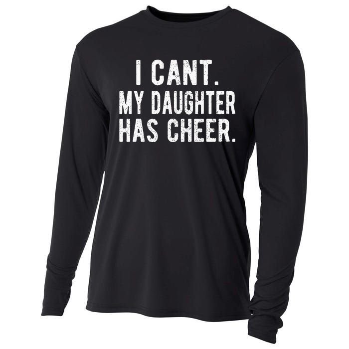 Cheer Dad Daughter Cheerleading funny Father's Day Cooling Performance Long Sleeve Crew