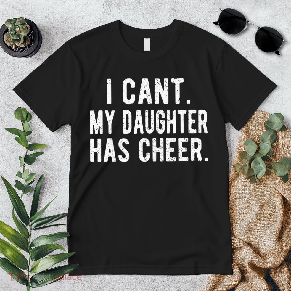 Cheer Dad Daughter Cheerleading funny Father's Day Premium T-Shirt