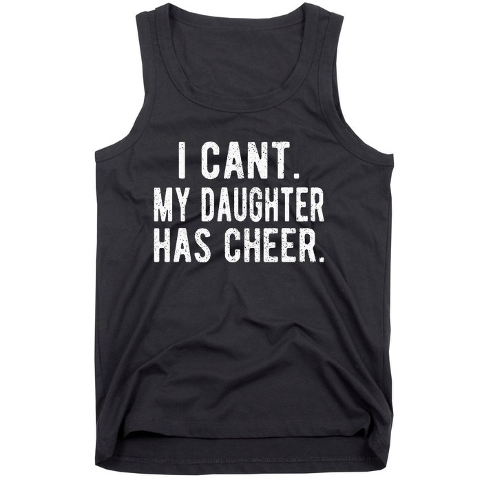 Cheer Dad Daughter Cheerleading funny Father's Day Tank Top