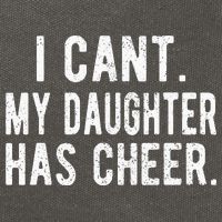 Cheer Dad Daughter Cheerleading funny Father's Day Cotton Canvas Backpack