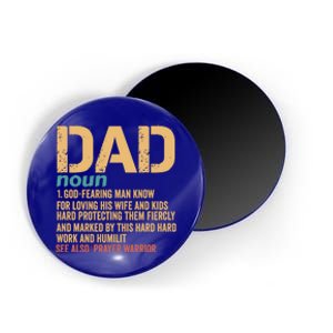 Christian Dad Definition Fathers Day Dad Gift Magnet