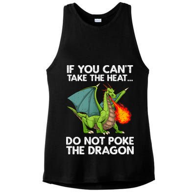 Cool Dragon Design For Men Women Mythical Dragon Lover Ladies PosiCharge Tri-Blend Wicking Tank