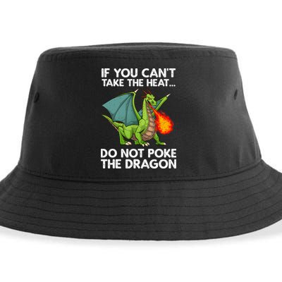 Cool Dragon Design For Men Women Mythical Dragon Lover Sustainable Bucket Hat