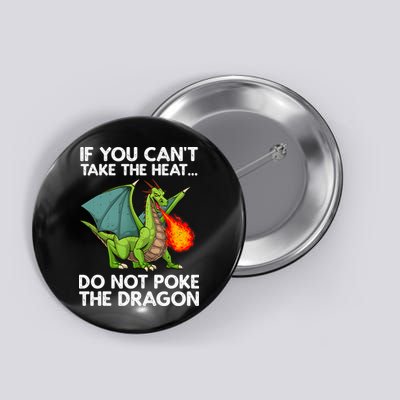 Cool Dragon Design For Men Women Mythical Dragon Lover Button