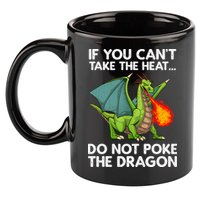 Cool Dragon Design For Men Women Mythical Dragon Lover 11oz C Handle Ceramic Mug