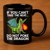 Cool Dragon Design For Men Women Mythical Dragon Lover 11oz C Handle Ceramic Mug