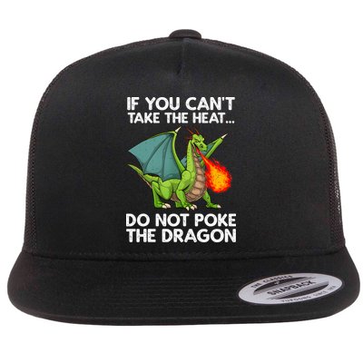 Cool Dragon Design For Men Women Mythical Dragon Lover Flat Bill Trucker Hat