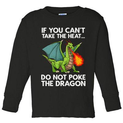 Cool Dragon Design For Men Women Mythical Dragon Lover Toddler Long Sleeve Shirt