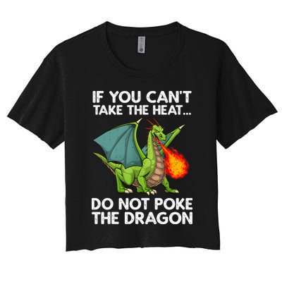 Cool Dragon Design For Men Women Mythical Dragon Lover Women's Crop Top Tee