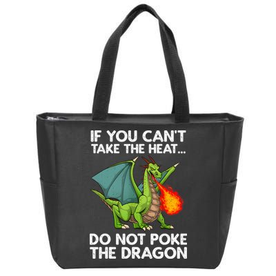 Cool Dragon Design For Men Women Mythical Dragon Lover Zip Tote Bag