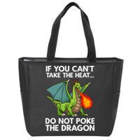 Cool Dragon Design For Men Women Mythical Dragon Lover Zip Tote Bag