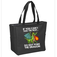 Cool Dragon Design For Men Women Mythical Dragon Lover Zip Tote Bag