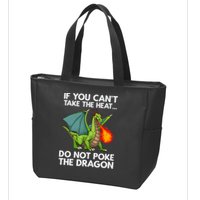 Cool Dragon Design For Men Women Mythical Dragon Lover Zip Tote Bag