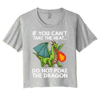 Cool Dragon Design For Men Women Mythical Dragon Lover Women's Crop Top Tee