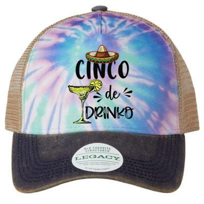 Cinco Drinko De Mayo Fiesta Squad Mexican Party 5 de mayo Legacy Tie Dye Trucker Hat