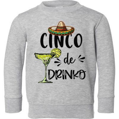 Cinco Drinko De Mayo Fiesta Squad Mexican Party 5 de mayo Toddler Sweatshirt