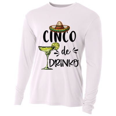 Cinco Drinko De Mayo Fiesta Squad Mexican Party 5 de mayo Cooling Performance Long Sleeve Crew