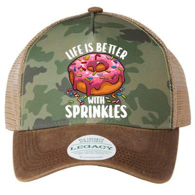 Cool Donut Design For Doughnut Donut Lover Legacy Tie Dye Trucker Hat